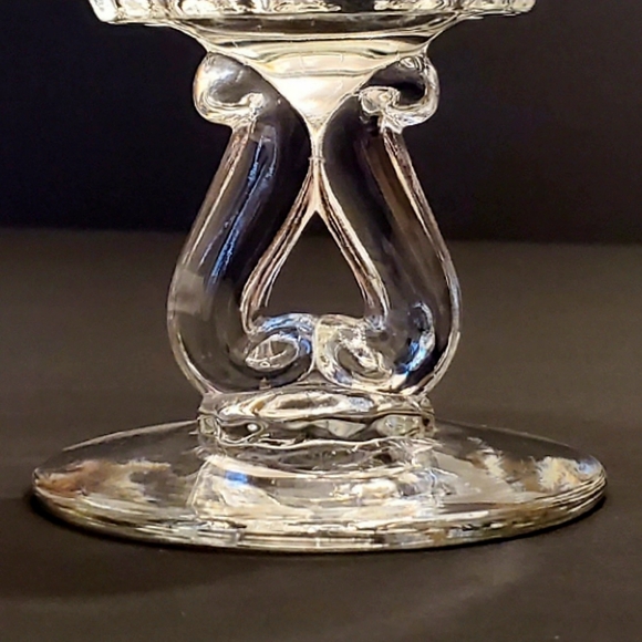 Viking 11" Princess Clear Glossy Thick Glass Cake Stand Vintage - Picture 4 of 8